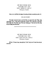 Đề thi cuối học kỳ 2 môn Tiếng Việt + Toán Lớp 2 - Năm học 2014-2015